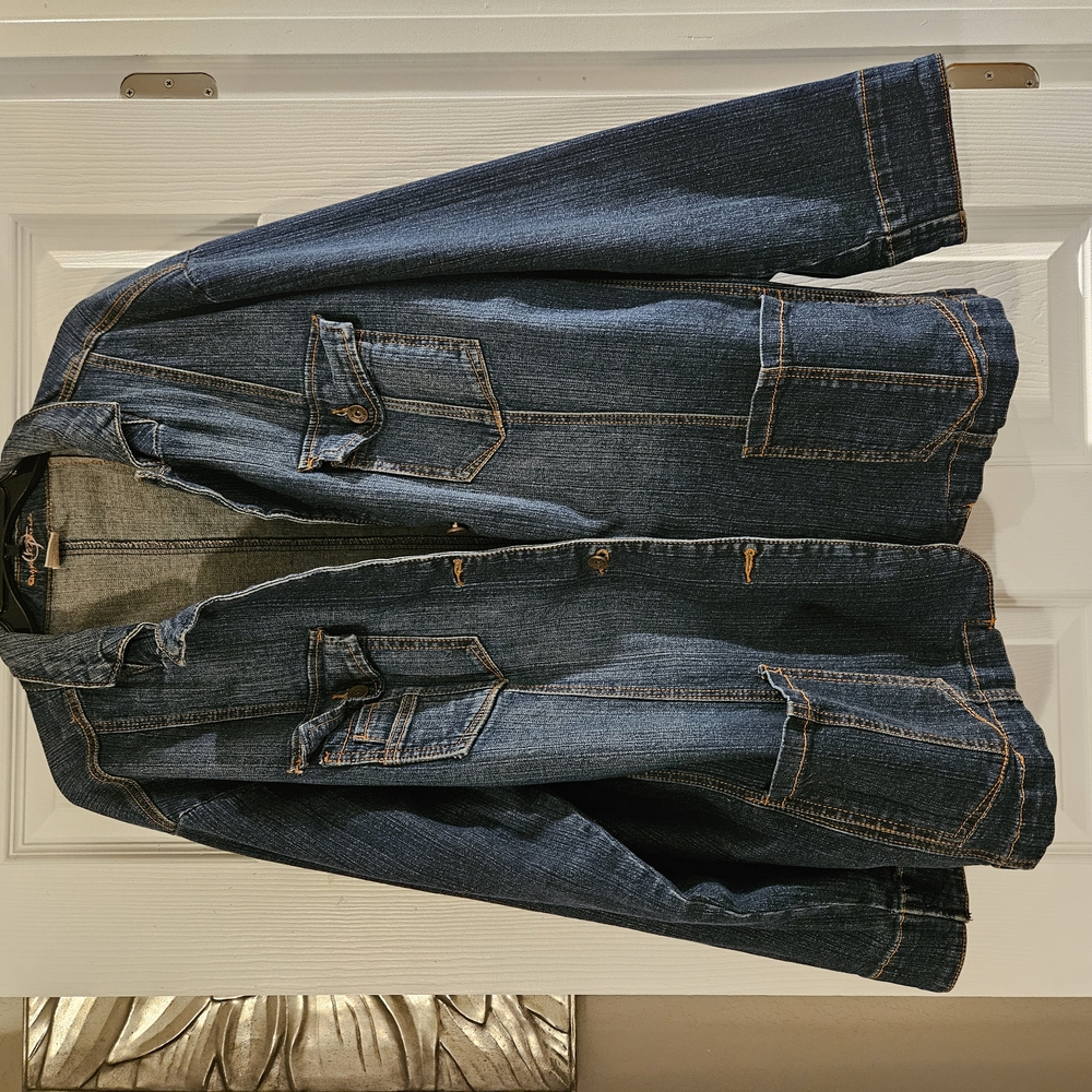 Long jean jacket